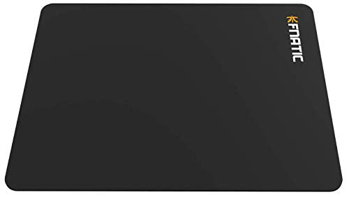 Fnatic Focus 2 Gaming Esports Mouse Mat (Size M - 14.9"x11.4"x0.11") Water-Resistant with Non-Slip Rubber Base, Smooth Cloth Surface for Computer, PC, Laptop, Medium - Black