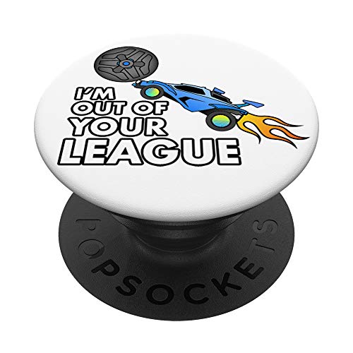 Rocket Soccer I'm Out of Your League Arcade Gamer Retro PopSockets PopGrip: Swappable Grip for Phones & Tablets