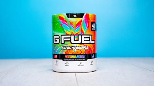 G Fuel Twisted Kandy Tub (40 Servings) 9.8 oz | Both Sour and Sweet with Rainbow Flavor