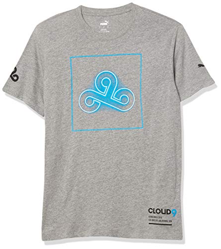 PUMA x CLOUD9 Neon Unisex Tee Esports Medium Gray Heather-, L