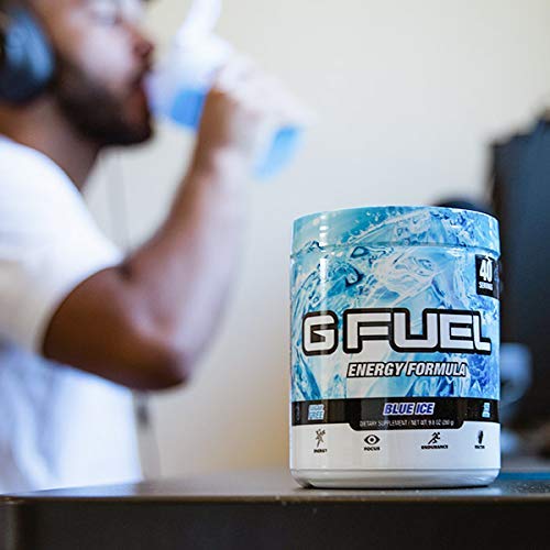 G Fuel Blue Ice Tub (40 Servings) 9.8 oz | Flavor Tastes: "Blue SnoCone"