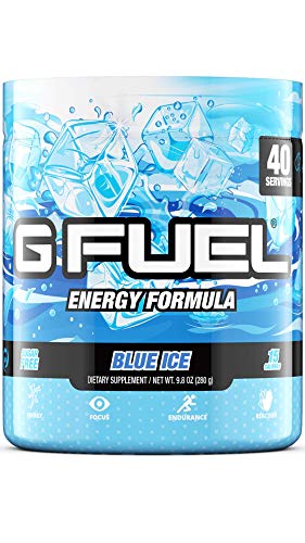 G Fuel Blue Ice Tub (40 Servings) 9.8 oz | Flavor Tastes: "Blue SnoCone"