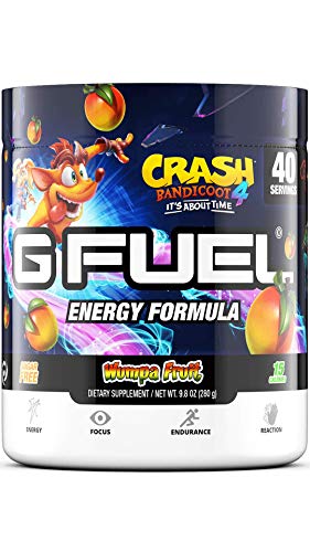 G Fuel Bandicoot Wumpa Fruit Inspired by Crash Bandicoot, 9.8 oz (40 Servings) | Sweet Tropical 'Jolly Rancher" Flavor