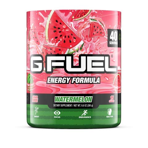 G Fuel Watermelon 9.8 oz (40 Servings) | Sweet Watermelon Flavor