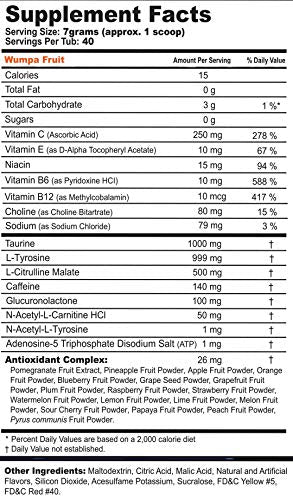 G Fuel Bandicoot Wumpa Fruit Inspired by Crash Bandicoot, 9.8 oz (40 Servings) | Sweet Tropical 'Jolly Rancher" Flavor