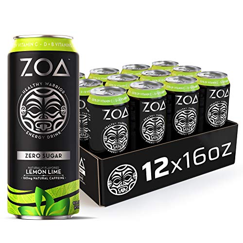 ZOA Zero Sugar Energy Drink | Lemon Lime (12 Pack)