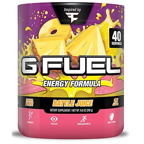 G Fuel Faze Battle Juice Tub (40 Servings) 9.8 oz Inspired by Faze Clan | Tangy Pineapple Flavor