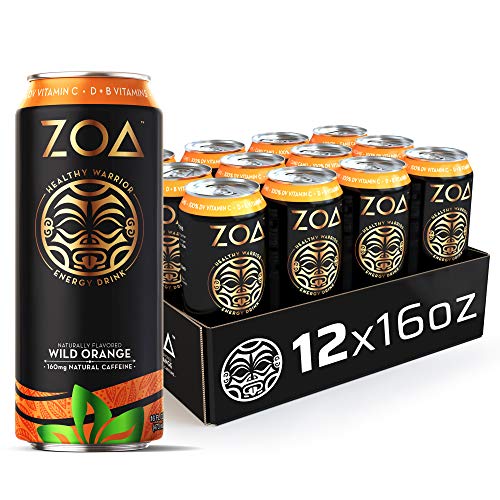 ZOA 100 Calorie Energy Drink (Pack of 12) | Wild Orange