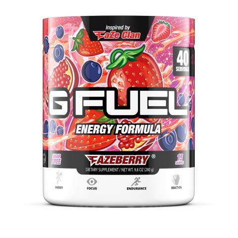 G Fuel FaZeberry Inspired by Faze Clan, 9.8 oz (40 Servings) | Gummy Berry Flavor